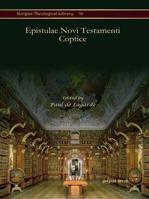 cover image of Epistulae Novi Testamenti Coptice